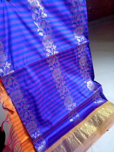 Traditional South Indian Pattu Saree Purple Colour