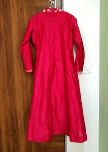 Red A Line Suit With Skirt Size 36 (Alterable)