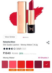 Natasha Moor Silk Suede Lipstick