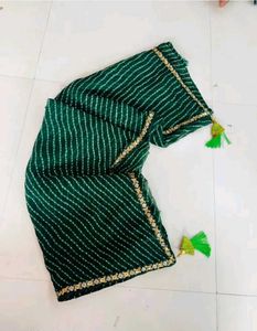 Green Bandhani Dupatta