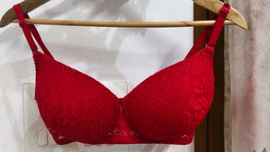 Red Bra And long Rob