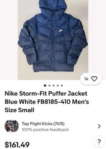 Nike Storm-Fit Puffer Jacket Blue White
