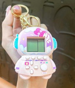 Pink Tamagotchi Game Keychain 🍭💗