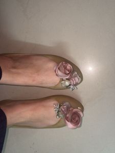 Floral Applique Ballerinas