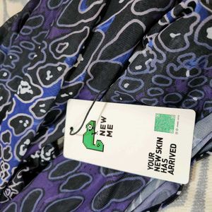 Violet Abstract Print Maxi Dress