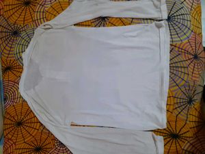 Casual White Long Sleeve T Shirt