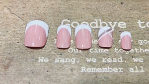 Pink French Tip Press-On Nails