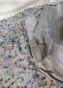 Sparkly Cold Shoulder Romper