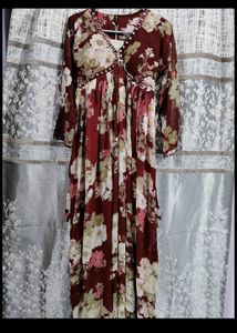 Floral Print Maxi Dress