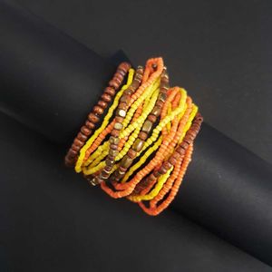 Yellow Hippie Bracelet Stack