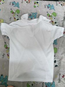 Cute Girls White Polo Shirt