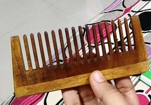 Wide Toothed Wooden  Neem Comb