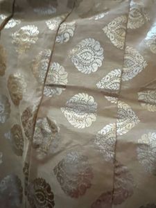 Pink &amp; Gold Kurti And Skirt Set