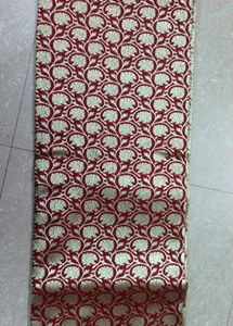 Yellow &amp; Red Colour Katan Benarasi