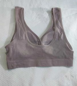 Button Front Comfort Bra – Wide Strap, Non-Wired,