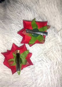 Red Rose Hair Clip Set 🌹| Cute &amp; Classy |