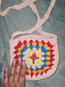 Small Crochet Crossbody Bag