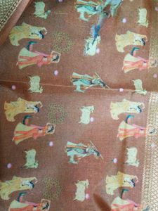 Sage Green Printed Saree