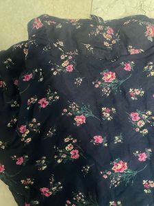 Floral Print Crop Top