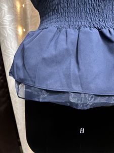 Navy Blue Designer Top