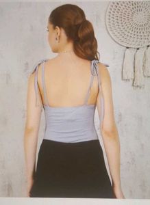 Ribbed Tie-Strap Tank Top