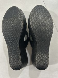 Metro Black Wedges Size UK 4 **One Time Used**