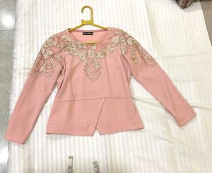 Pink Lace Top Bust 34 and half n 36stretch
