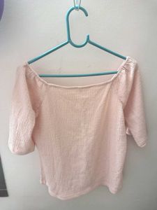 Pink Textured Top
