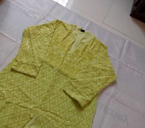 Chikankari Kurti Pant Set
