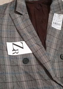 Zara Plaid Blazer