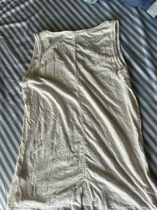 White Embellished Tank Top