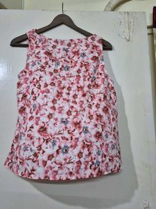 Floral Cowl Neck Top