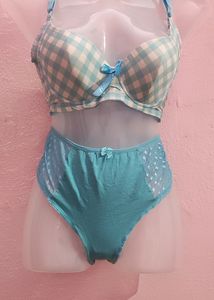 Blue Bara Panty Set