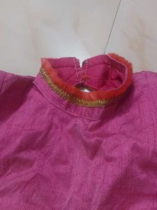 Pink Readymade Saree Blouse