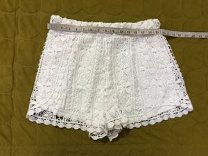 Primark White Lacey Shorts Waist 30-32