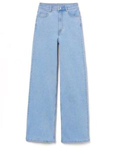Wide Leg Light Wash Jeans