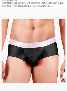 Men's Black Low-Rise Boxer Briefs