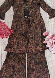 Vintage Brown Floral 3-Piece Set