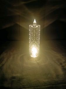 Crystal LED Flameless Rose  Candle Set