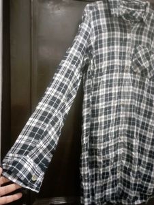 Black &amp; White Checkered Shirt