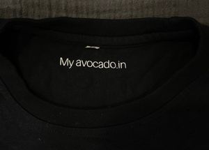 Black Crop Top with Y2K Blue Flame Print