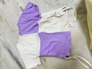 Patchwork Crop Top