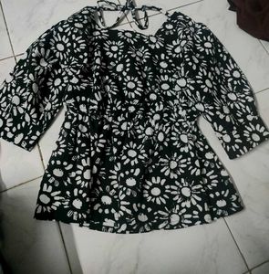 Floral Tie Back Top