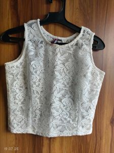 White Lace Tank Top