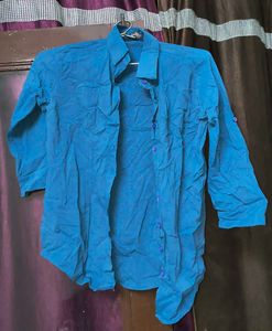 Blue Shirt Stretchable