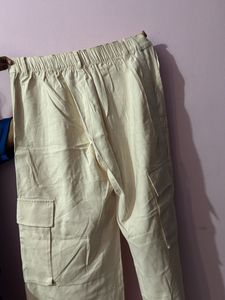 Vintage Cream Cargo Pants