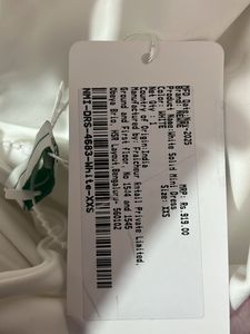 NEW WITH TAG- Newme White solid mini dress