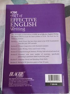 ICSE English Writing Book