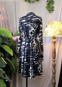 Animal Print Shirt Dress
