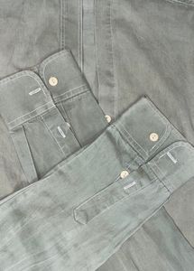 Korean Olive Denim Shirt